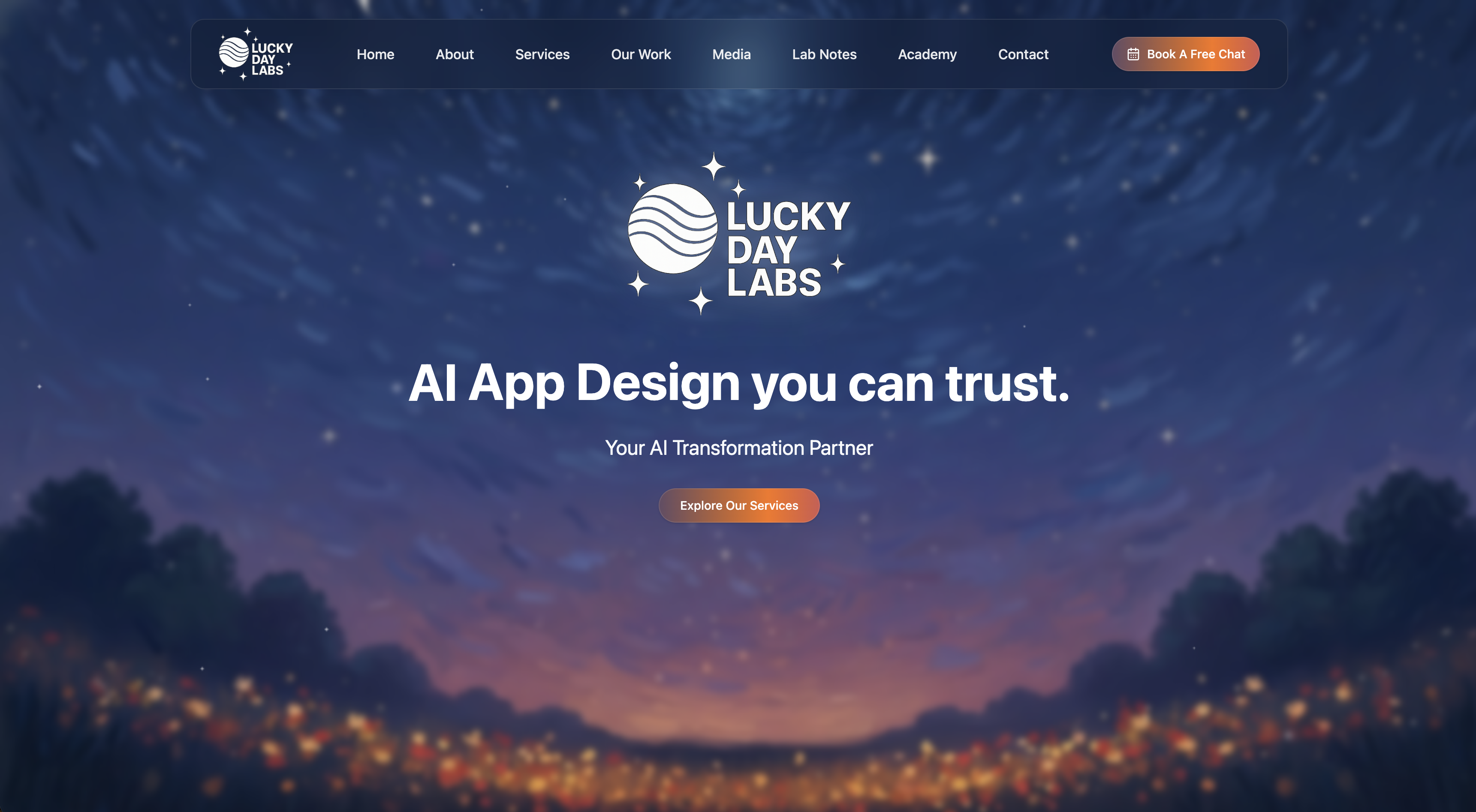 Lucky Day Labs website